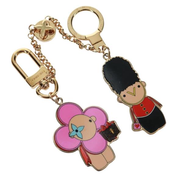 LOUIS VUITTON Accessories - LOUIS VUITTON Monogram Vivienne BFF Christmas Chain Gold M00503 Auth 159921SAM